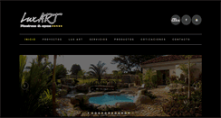 Desktop Screenshot of luxartpools.com